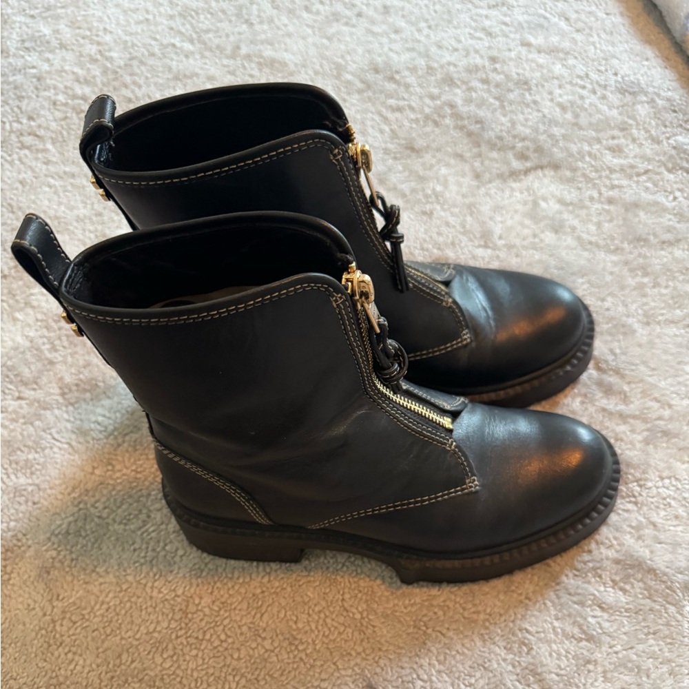 Coach Liza Zip Lug Sole Boots